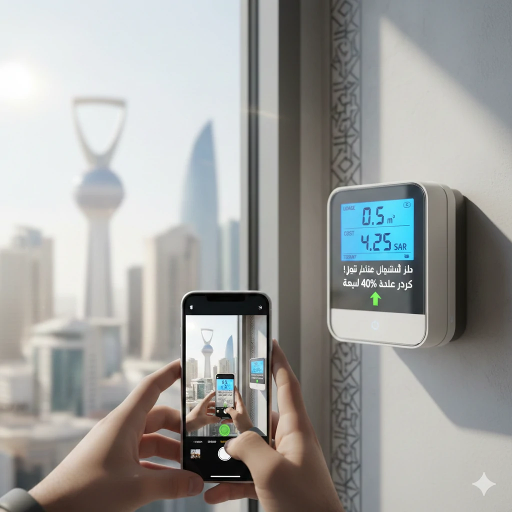 عداد مياه ذكي يوضح حل مشكلة ارتفاع فاتورة المياه في الرياض